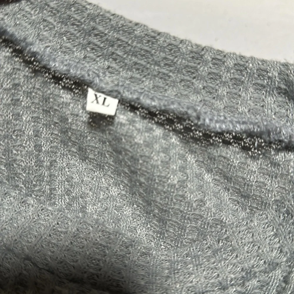 Jcpenney Gray Size  XLarge  Long Sleeve Shirt with hole design on the sleeves - Picture 2 of 5